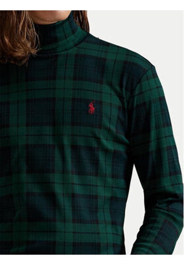 Polo Ralph Lauren Golf 710981469001 Zielony Regular Fit. Typ kołnierza: golf, polo. Kolor: zielony. Materiał: bawełna