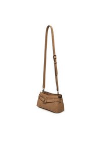 Guess Torebka Ella Logo Mini HWPD97 46730 Beżowy ciemny. Kolor: beżowy. Materiał: skórzane #3