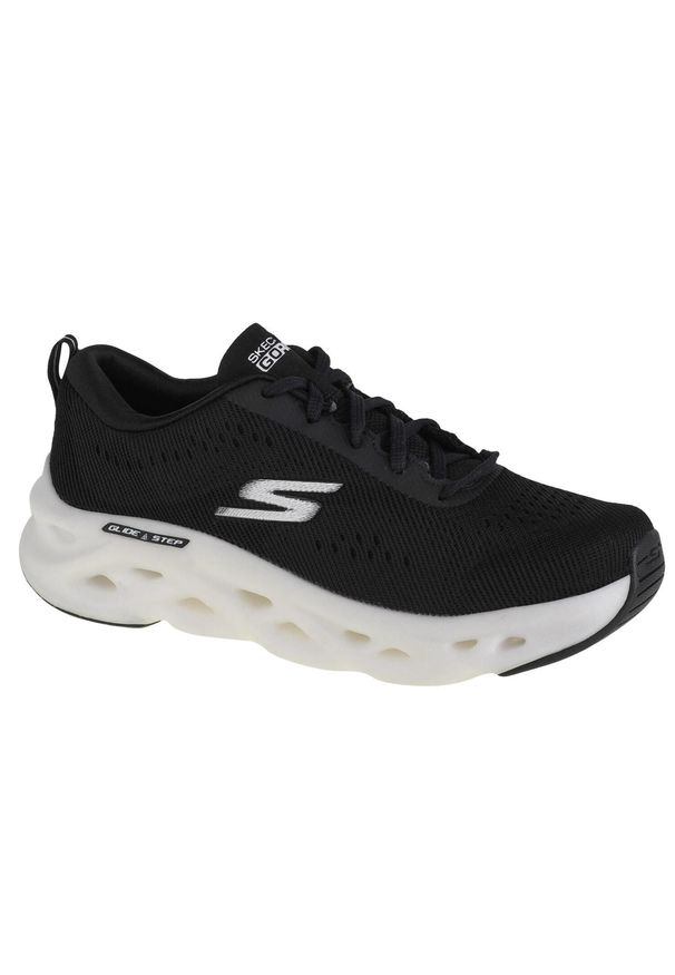 skechers - Buty do biegania damskie, Skechers Go Run Swirl Tech. Kolor: wielokolorowy, czarny. Sport: bieganie