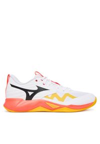 Mizuno Buty halowe Wave Momentum Pro V1GA2540 Pomarańczowy. Kolor: pomarańczowy. Materiał: skóra. Model: Mizuno Wave #1
