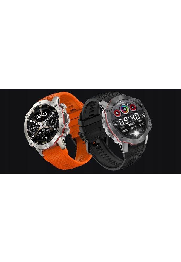 KIANO - Smartwatch Kiano Smartwatch Kiano Watch Sport Wodoodporny AMOLED 1,51 Moduł GPS czarny. Rodzaj zegarka: smartwatch. Kolor: czarny. Styl: sportowy