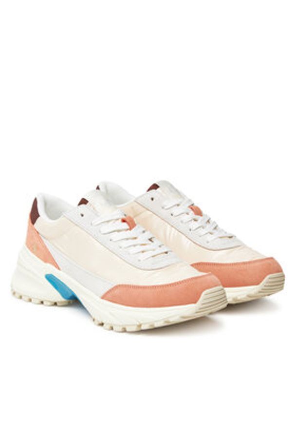 Calvin Klein Jeans Sneakersy Hike Runner Mg Nylon Perl YW0YW01963 Kolorowy. Materiał: skóra. Wzór: kolorowy
