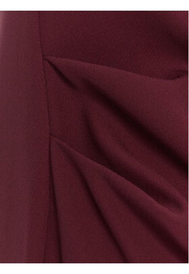 Rinascimento Sukienka wieczorowa CFC0020094002 Bordowy Slim Fit. Kolor: czerwony. Materiał: syntetyk. Styl: wizytowy