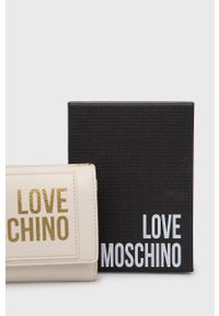 Love Moschino portfel damski kolor beżowy. Kolor: beżowy #3