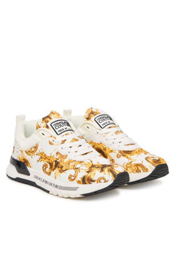 Versace Jeans Couture Sneakersy 80YA3SA1 Biały. Kolor: biały. Materiał: materiał