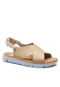 Sandały Camper Oruga Sandal K200157-048 Beige. Kolor: beżowy. Materiał: skóra #1