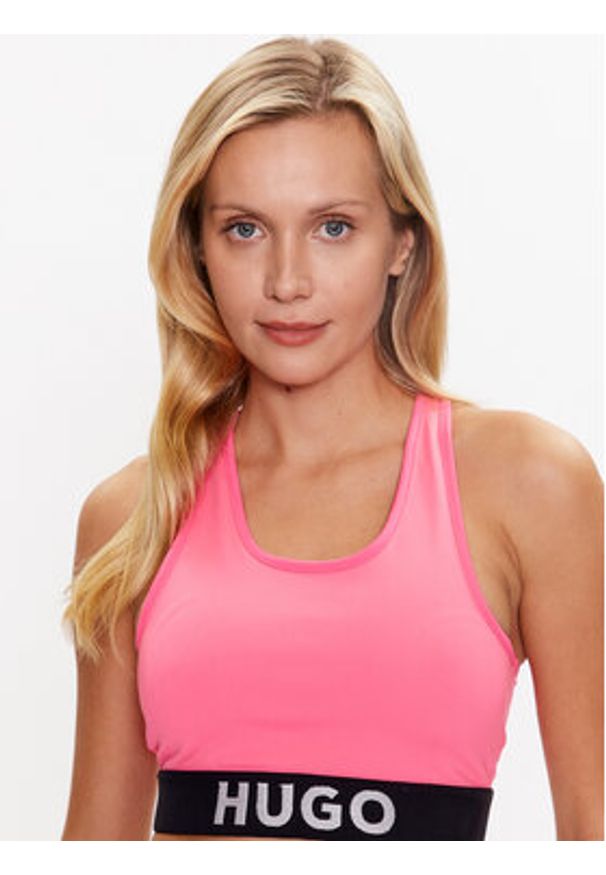 Hugo Top 50488441 Różowy Extra Slim Fit. Kolor: różowy. Materiał: syntetyk
