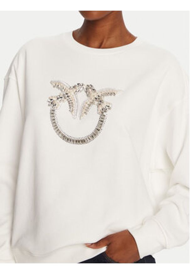 Pinko - PINKO Bluza Nelly 100534 A2RO Biały Regular Fit. Kolor: biały. Materiał: bawełna