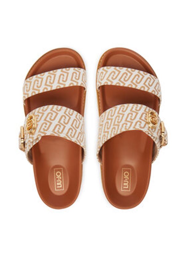 Liu Jo Klapki Livia 02 SA6109 TX439 Beżowy. Kolor: beżowy. Materiał: materiał