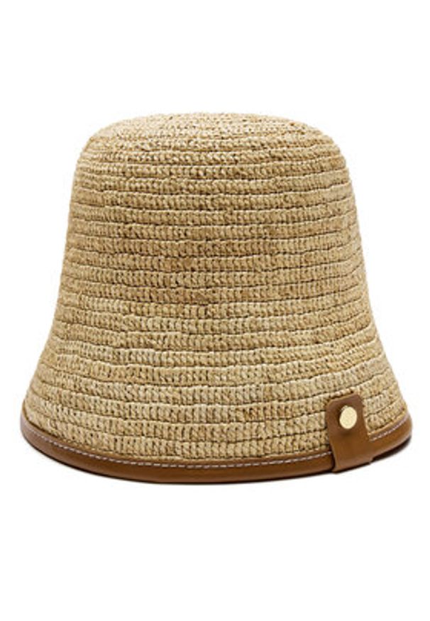 JACQUEMUS Kapelusz Cappello 245AC642 Beżowy. Kolor: beżowy. Materiał: materiał