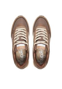 Pepe Jeans Sneakersy Rusper Glam W PLS600008 Brązowy. Kolor: brązowy. Materiał: materiał #6