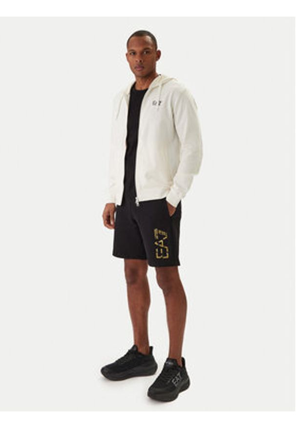 EA7 Emporio Armani Szorty sportowe 7M001564 AF17787 Czarny Regular Fit. Kolor: czarny. Materiał: bawełna. Styl: sportowy