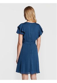 DKNY Sukienka codzienna DD2FD976 Niebieski Regular Fit. Okazja: na co dzień. Kolor: niebieski. Materiał: syntetyk. Typ sukienki: proste. Styl: casual #3