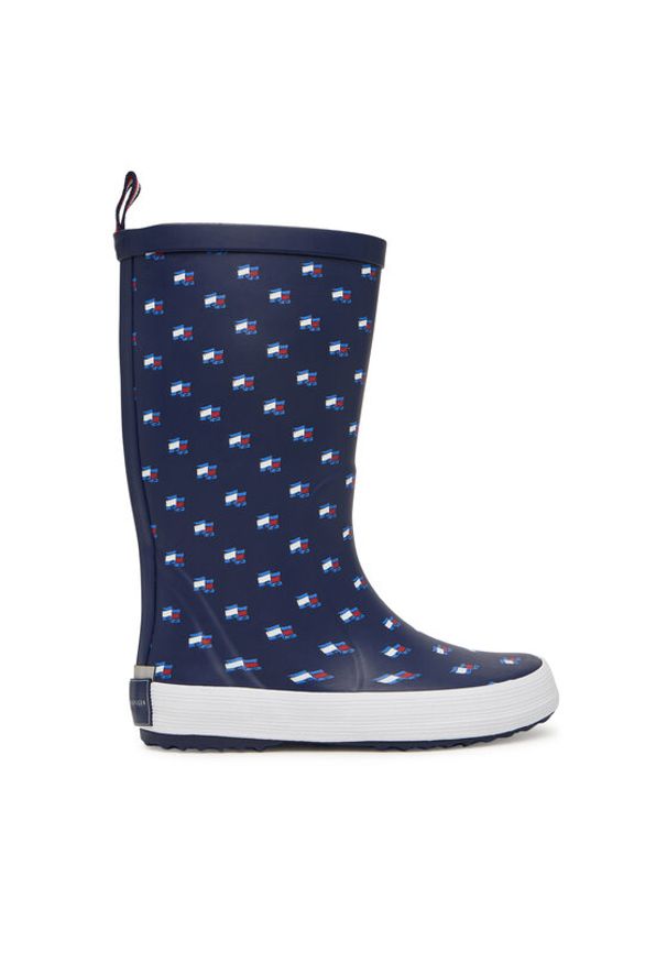TOMMY HILFIGER - Tommy Hilfiger Kalosze Rain Boot T3XC-33922-1846 S Granatowy. Kolor: niebieski. Materiał: syntetyk