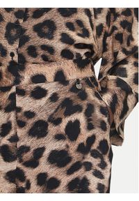 LOLA CASADEMUNT Spodnie materiałowe LS2514018 Brązowy Relaxed Fit. Kolor: brązowy. Materiał: wiskoza