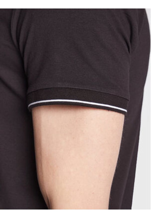 Armani Exchange Polo 8NZF71 ZJH2Z 1200 Czarny Regular Fit. Typ kołnierza: polo. Kolor: czarny. Materiał: bawełna