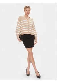 Guess Kardigan W4RR56 Z37L1 Beżowy Regular Fit. Kolor: beżowy. Materiał: bawełna, syntetyk