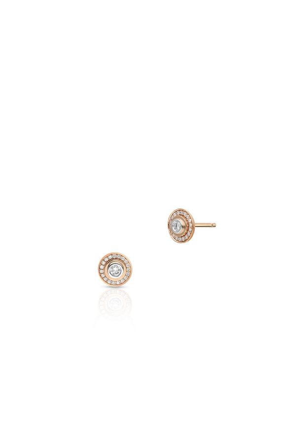 W.KRUK Unikalne Złote Kolczyki - złoto 585, Brylant 0,55ct - ZFT/KB+147K. Materiał: złote. Kolor: złoty. Wzór: aplikacja. Kamień szlachetny: brylant