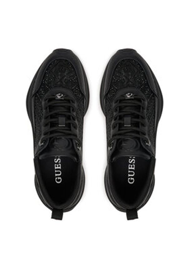 Guess Sneakersy Zazzie2 FLFZZ2 FAL12 Czarny. Kolor: czarny. Materiał: materiał