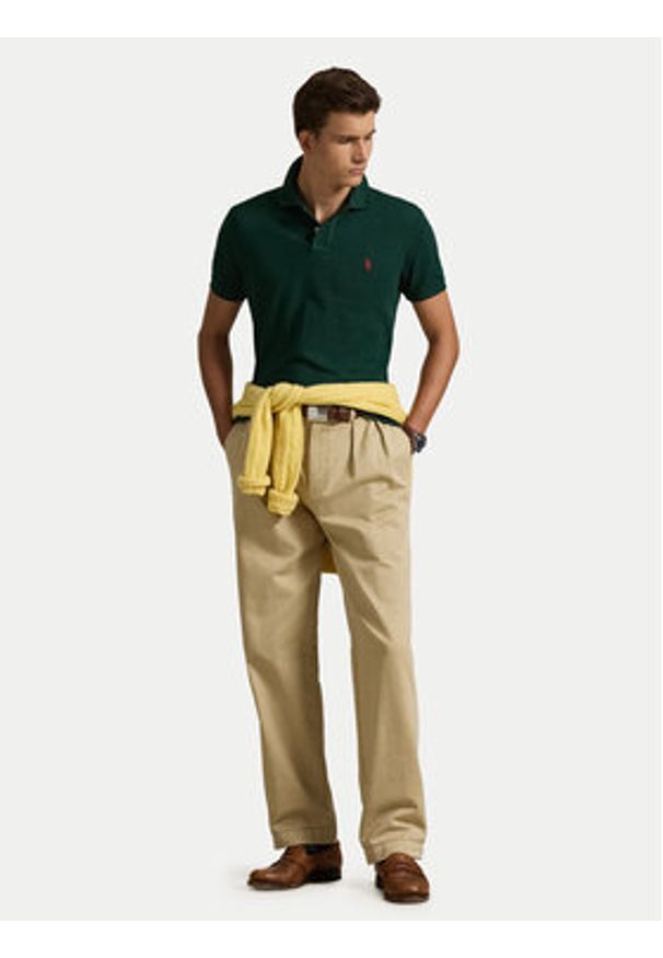 Polo Ralph Lauren Polo Core Replen 710782592 Zielony Custom Slim Fit. Typ kołnierza: polo. Kolor: zielony. Materiał: bawełna