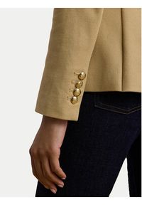 Lauren Ralph Lauren Marynarka 200797305013 Beżowy Regular Fit. Kolor: beżowy. Materiał: bawełna