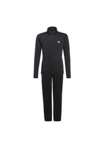 Adidas - Dres dla dzieci adidas Essentials Tracksuit czarny GN3963. Kolor: wielokolorowy, czarny, biały. Materiał: dresówka