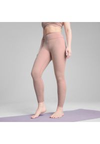 Puma - Damskie legginsy 7/8 z wysokim stanem MOVE CLOUDSPUN PUMA Rose Quartz Pink. Stan: podwyższony. Kolor: różowy. Materiał: materiał. Sport: turystyka piesza