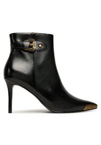 Versace Jeans Couture Botki 79VA3S57 Czarny. Kolor: czarny. Materiał: skóra #1