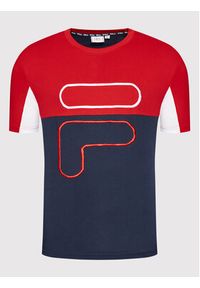 Fila T-Shirt Paton Blocked 683451 Kolorowy Regular Fit. Materiał: bawełna. Wzór: kolorowy