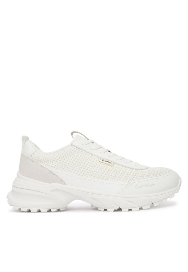 Sneakersy Calvin Klein. Kolor: biały. Materiał: mesh