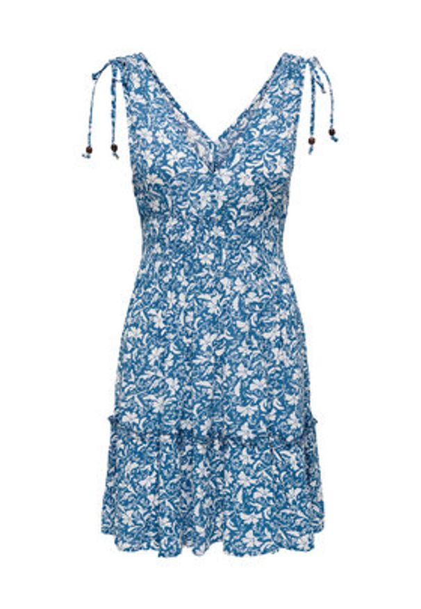 only - ONLY Sukienka letnia Fernanda 15373070 Niebieski Regular Fit. Kolor: niebieski. Materiał: wiskoza. Sezon: lato