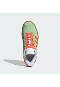 Adidas - Buty VL Court Bold Lifestyle Kids. Kolor: pomarańczowy, biały, wielokolorowy, zielony