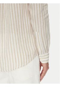 TOMMY HILFIGER - Tommy Hilfiger Koszula Essential MW0MW38581 Beżowy Regular Fit. Kolor: beżowy. Materiał: len