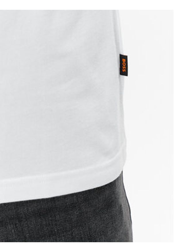 BOSS T-Shirt Teenter 50503551 Biały Regular Fit. Kolor: biały. Materiał: bawełna