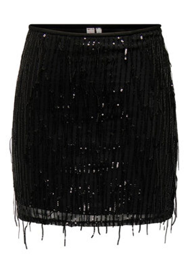 only - ONLY Spódnica mini 15305742 Czarny Regular Fit. Kolor: czarny. Materiał: syntetyk