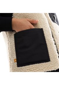 Dziewczęca dwustronna ocieplana kamizelka sherpa Lifestyle SIROKO Tiny-G. Kolor: czarny. Materiał: tkanina, materiał #2