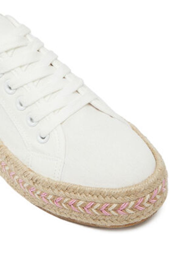 DeeZee Espadryle ZYKS306 Biały. Kolor: biały. Materiał: materiał