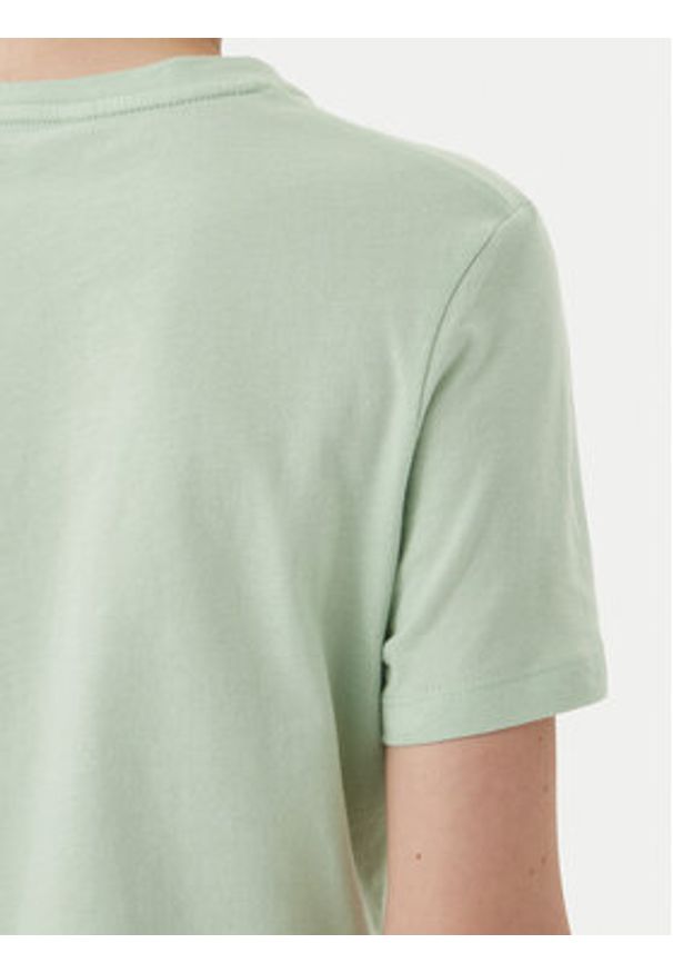 TOMMY HILFIGER - Tommy Hilfiger T-Shirt WW0WW40276 Zielony Regular Fit. Kolor: zielony. Materiał: bawełna
