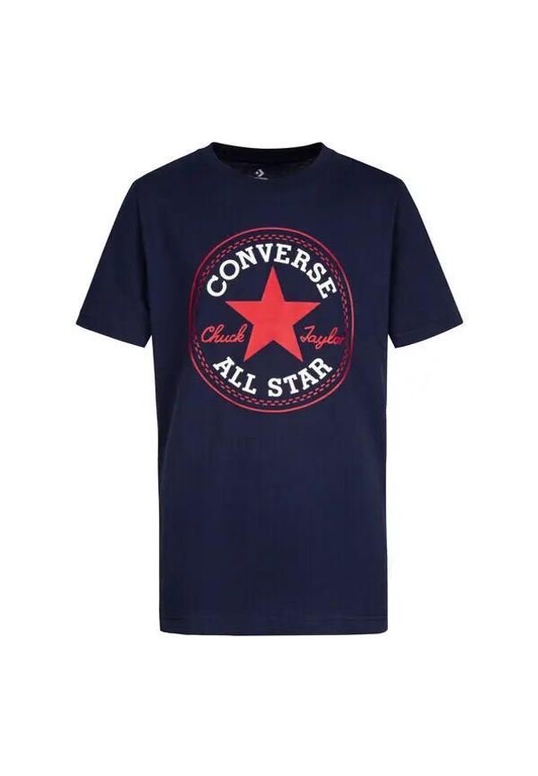 Koszulka dla dzieci Converse Core Chuck Patch. Kolor: niebieski