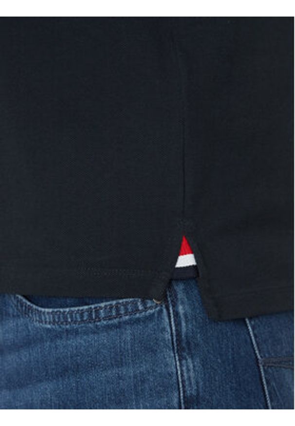 Geox Polo M5510L T3240 F1624 Granatowy Regular Fit. Typ kołnierza: polo. Kolor: niebieski. Materiał: bawełna