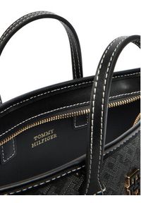 TOMMY HILFIGER - Tommy Hilfiger Torebka Monoplay Le Nano Tote AW0AW17717 Czarny. Kolor: czarny. Materiał: skórzane