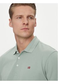 Napapijri Polo Ealis NP0A4H8B Zielony Regular Fit. Typ kołnierza: polo. Kolor: zielony. Materiał: bawełna #3