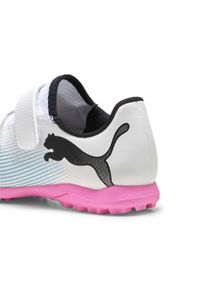 Puma - Młodzieżowe buty piłkarskie FUTURE 7 PLAY TT PUMA White Black Poison Pink. Kolor: wielokolorowy, różowy, czarny, biały. Sport: piłka nożna