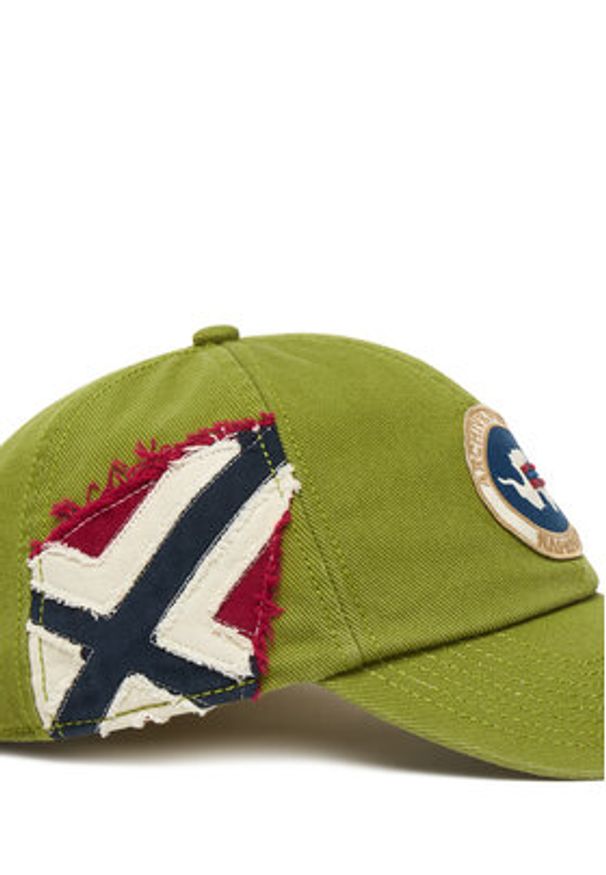 Napapijri Czapka z daszkiem F-Reflect NP0A4HNH Zielony. Kolor: zielony. Materiał: bawełna