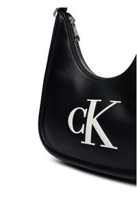 Calvin Klein Torebka Bold Ck Small Crescent LV04F3561G Czarny. Kolor: czarny. Materiał: skórzane #3