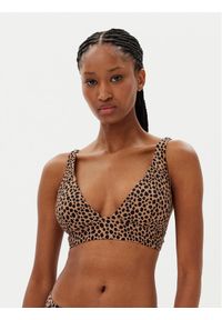 MICHAEL Michael Kors Góra od bikini MM54113 Beżowy. Kolor: beżowy. Materiał: syntetyk #1
