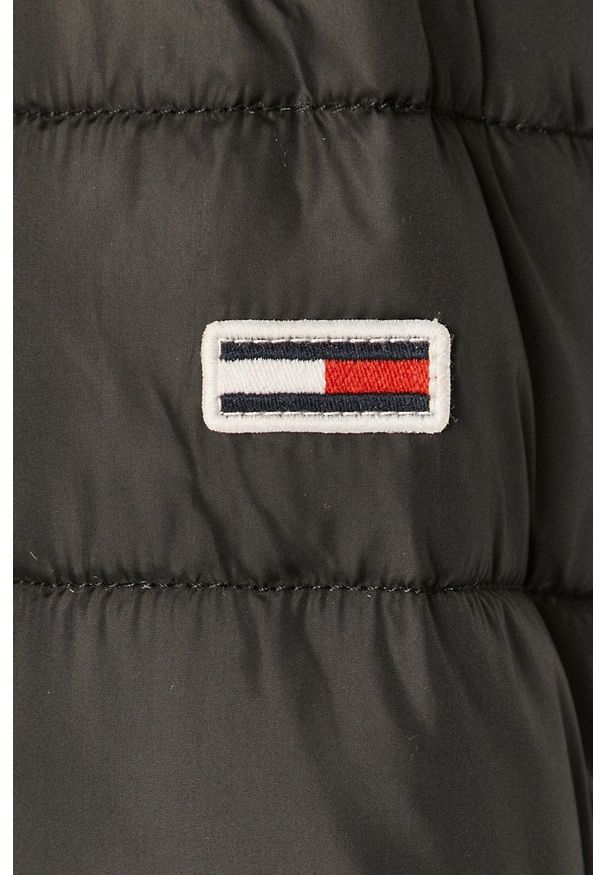 Tommy Jeans - Kurtka. Okazja: na co dzień. Kolor: czarny. Materiał: futro. Styl: casual