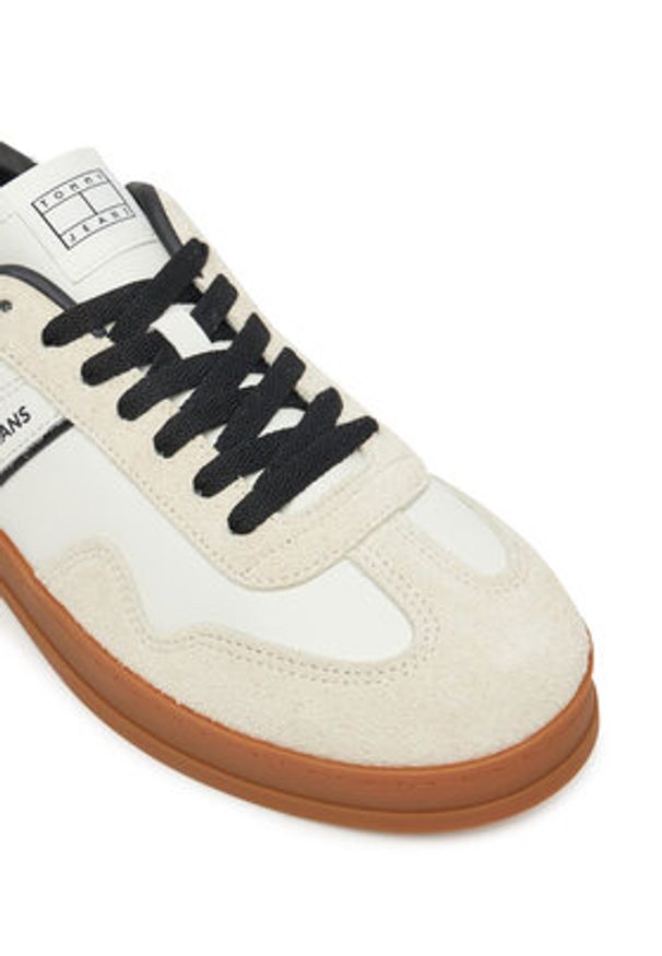 Tommy Jeans Sneakersy The Greenwich Leather EM0EM01587 Écru. Materiał: skóra