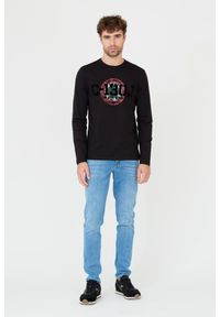 Aeronautica Militare - AERONAUTICA MILITARE Czarny męski bawełniany longsleeve, Rozmiar XXL. Kolor: czarny. Materiał: bawełna. Długość rękawa: długi rękaw #4
