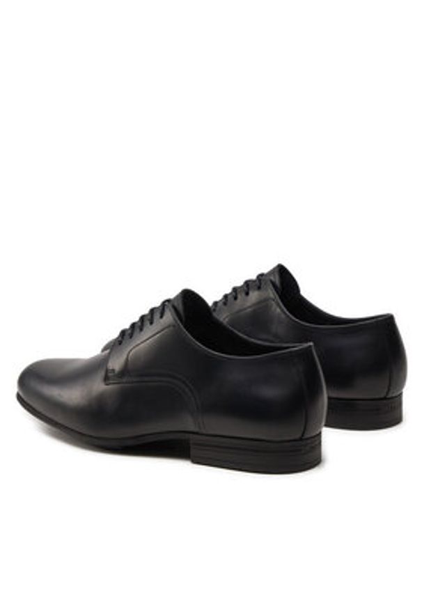 Calvin Klein Półbuty Derby HM0HM01504 Czarny. Kolor: czarny. Materiał: skóra